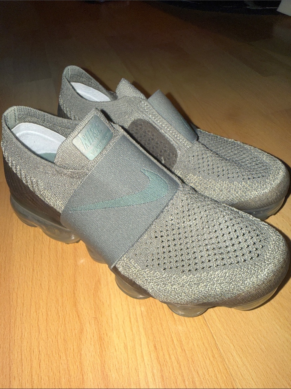 Nike Women’s Olive Green Slip-On Flyknit Sneakers